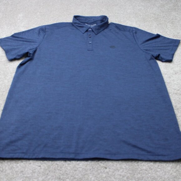 Travis Mathew Polo Shirt Mens 2XL XXL Blue Golf Short Sleeve Pullover - Picture 4 of 15